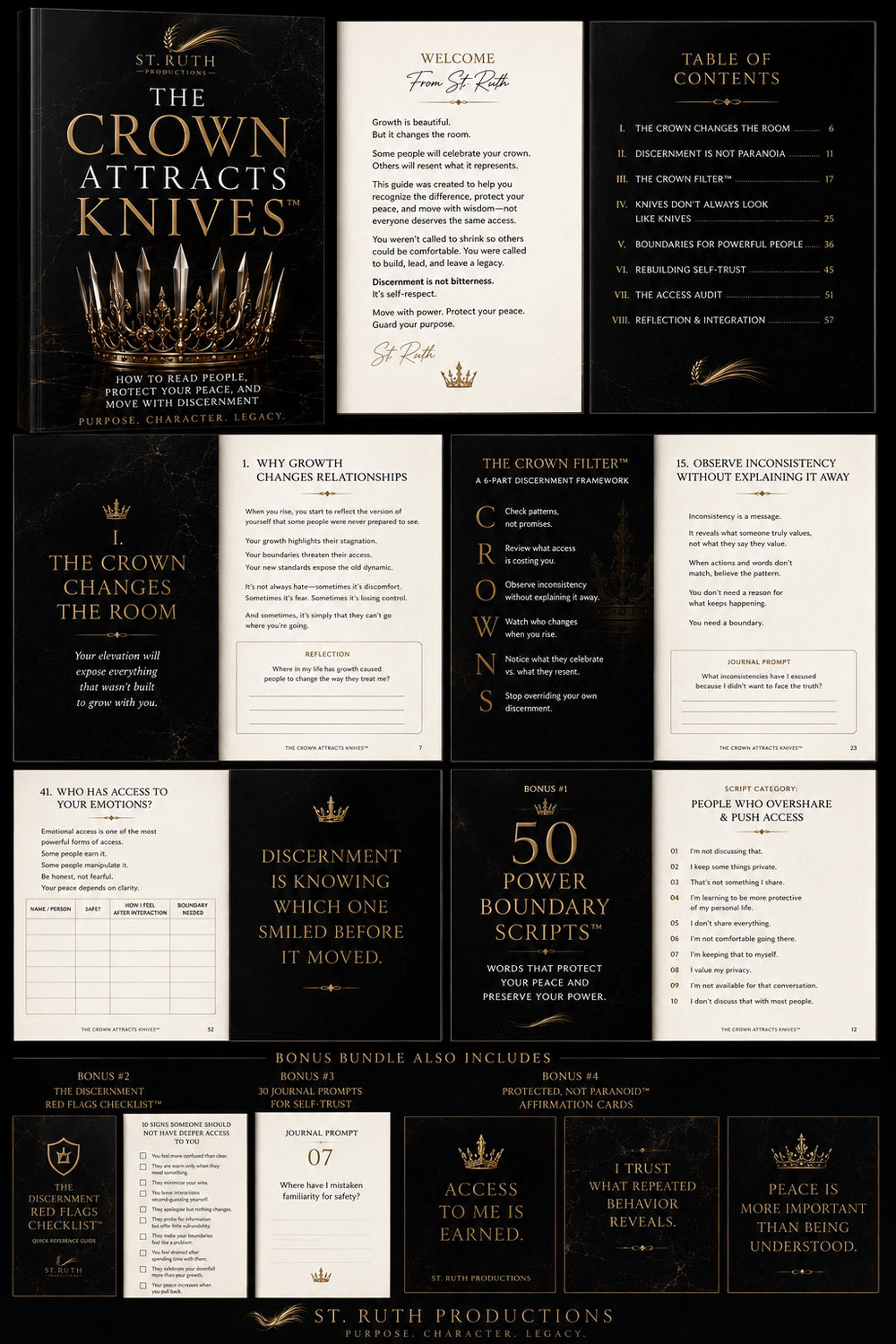 The Crown Attracts Knives™
Luxury Digital Workbook